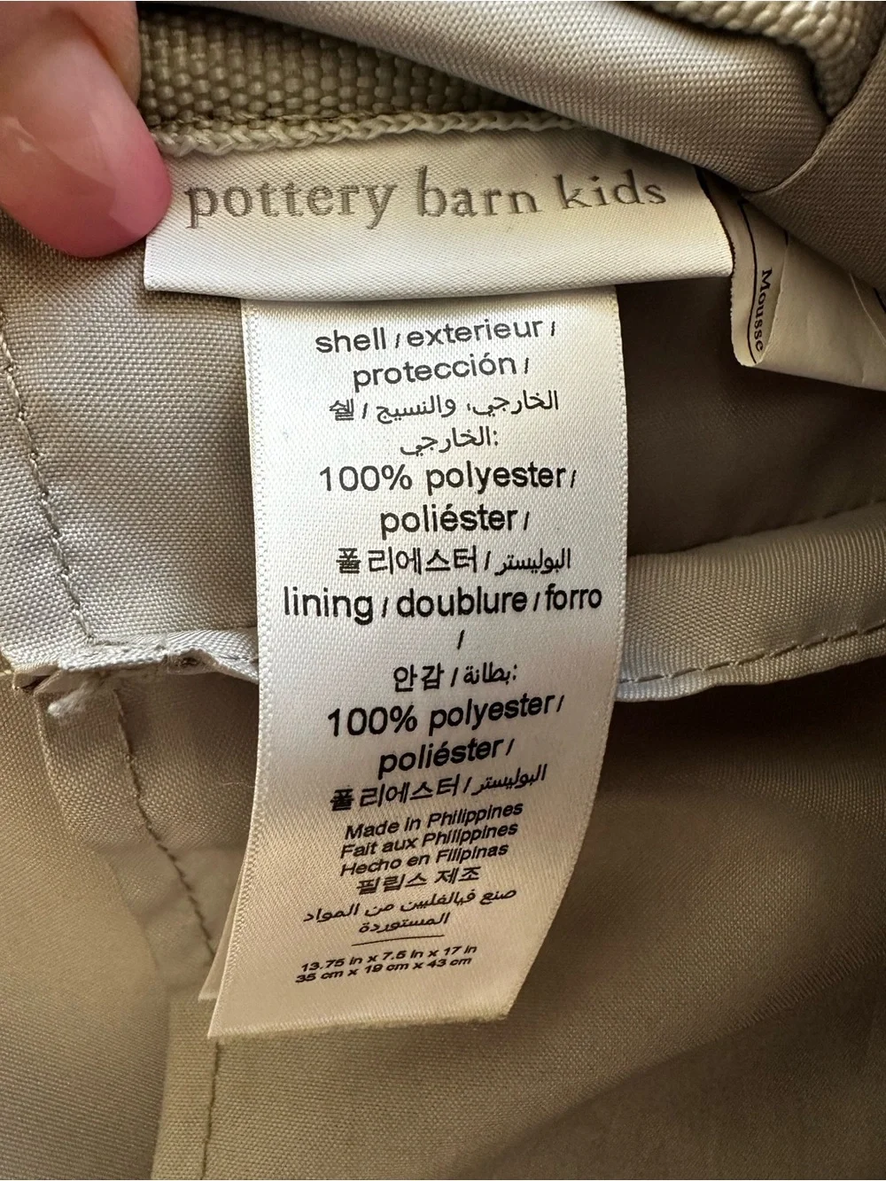 Pottery Barn Kids Unicorn Rainbow Backpack Girls Preschool Kindergarten School